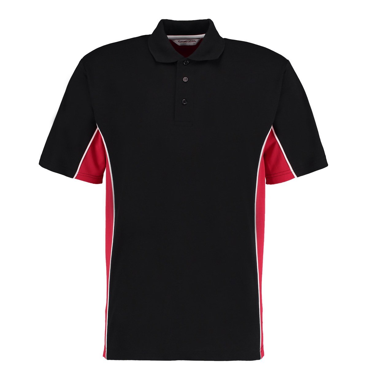 Gamegear Track Pique Polo Shirt Black/Red M
