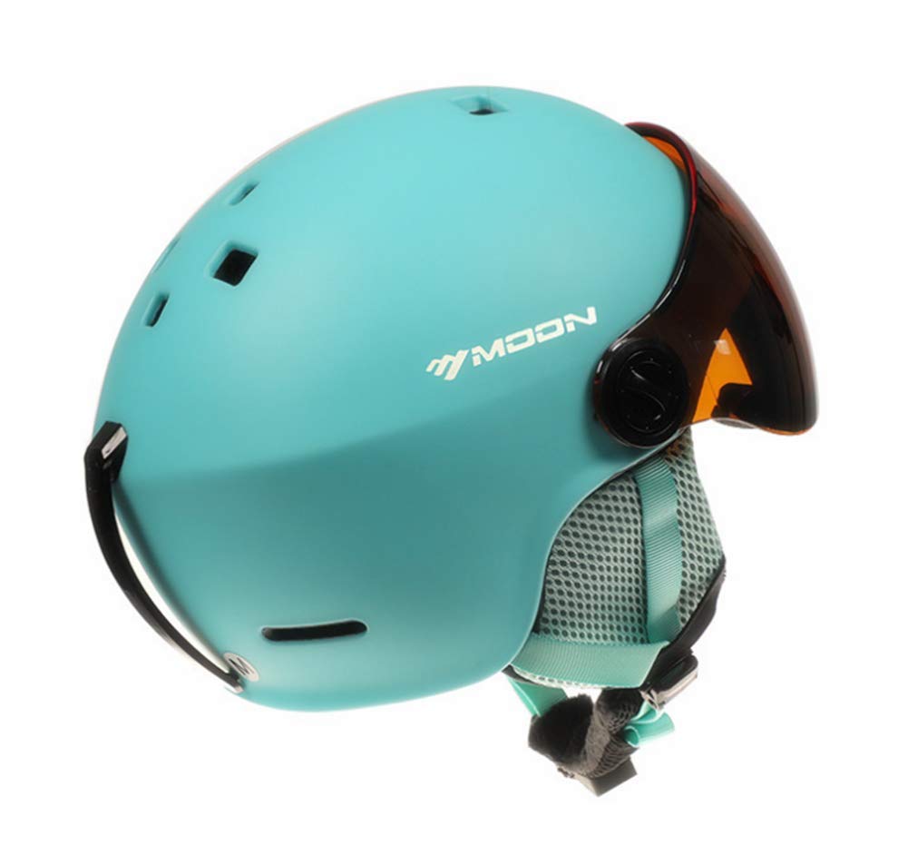 TentHome Kask narciarski/snowboardowy, unisex, lekki, profesjonalny, regulowany kask sportowy na śnieg z wizjerem goglowym