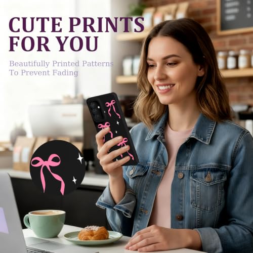 CASBST for Galaxy A36 5G Phone Case, Printed Silicone, Bowknot - image 5