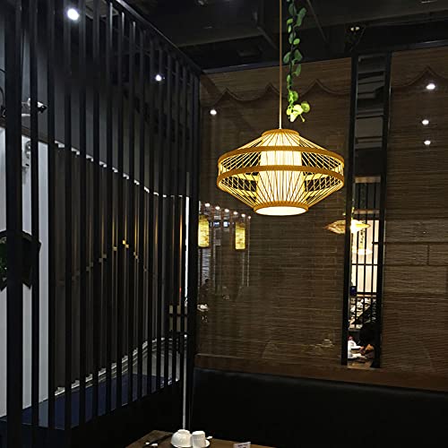 Suspension en bambou chinois pour éclairer chaleureusement votre salle à manger - 5