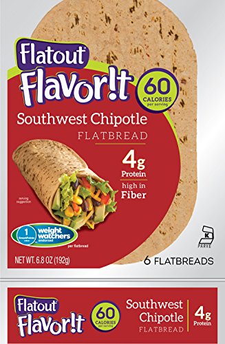 Flatout Flavorit Southwest Chipotle Flatbread, 6.8 Ounce -- 16 per case.