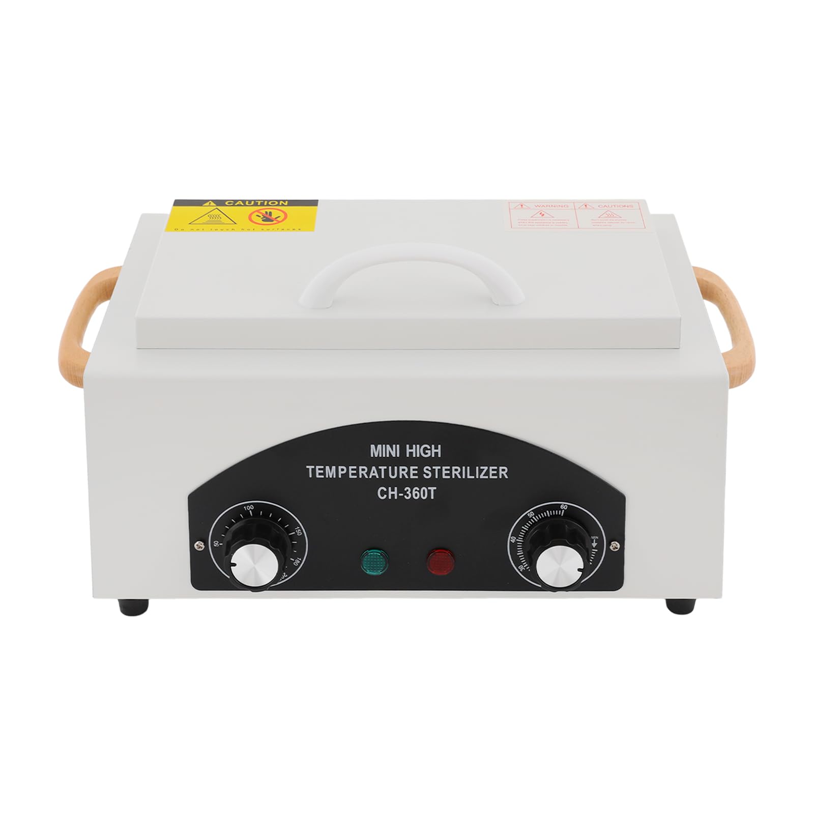 Sterilizzatore ad alta temperatura 300 W, sterilizzatore a caldo secco 50 – 220 ℃, scatola di pulizia per utensili in metallo con timer, strumento per manicure per dentisti, cliniche, chiodi, utensili