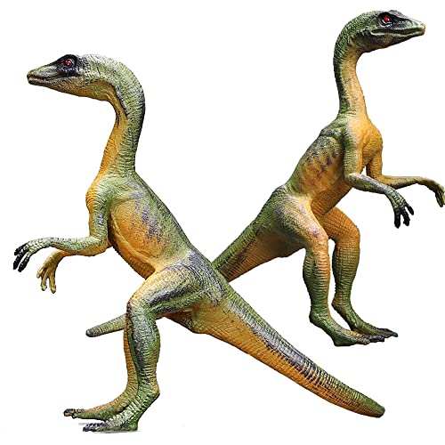 Higherbros Cute Dinosaur Toys 2Pcs Jurassic Compsognathus Dino Toys For Kids Dinosaur Action Figures Dinosaur Figurine Great For Cake Topper And Birthday Gift For Teddler #TOP23