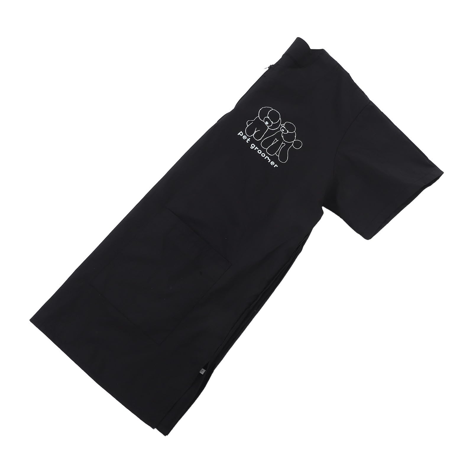 Chaqueta de peluquería para mascotas negra Baluue ropa antiestática de barbería