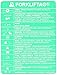 Brady FLT-ETSI 537, FORKLIFT TAG INSERTS FORKLIFT (100 Tags)