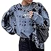 Produktbild Yesgirl Lange Ärmel Pullover Damen Winter Pullover mit Rundhalsausschnitt, Vintage Sweatshirt Oversized Bunter Cartoons Pullover Teenager Mädchen Sportbekleidung Sweatshirt for Women C Schwarz S