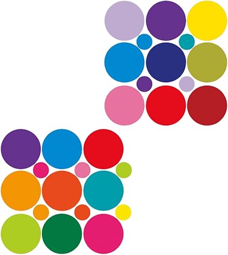 Miniatura 8 de ARTIBETTER 2 juegos de calcomanías de pared de vinilo para pared, calcomanías de vinilo para pared, calcomanías de pared redondas, decoración de