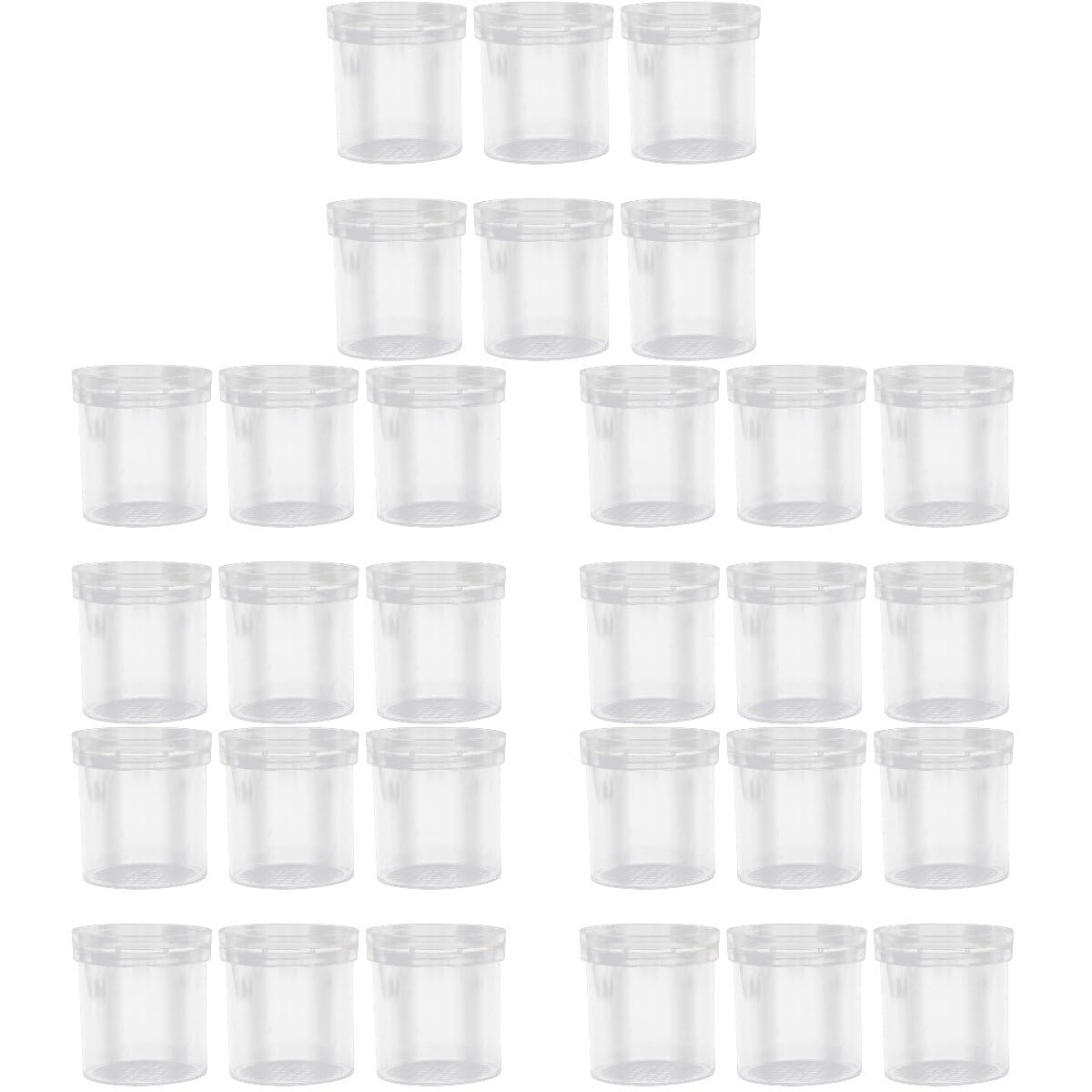 BCOATH 30 Pcs Observation Cup Clear Container Vacuum Container Outdoor Playpen Butterflies Container Critter Case Reptile Enclosures Biology Science Observer Magnifying Cup