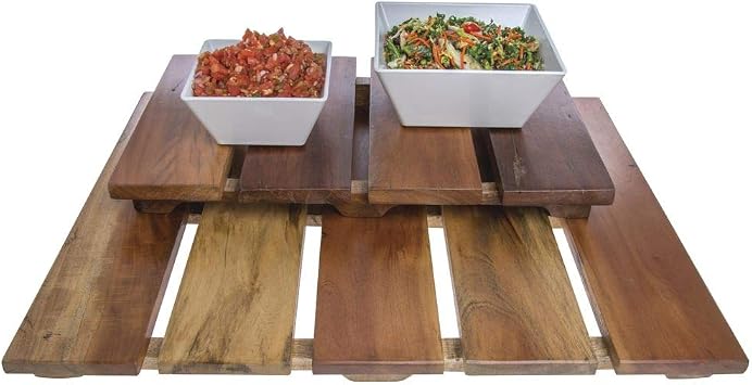 HUBERT Wood Pallet Display Riser Rectangular - 24 L x 15 W x 2 1/2 H