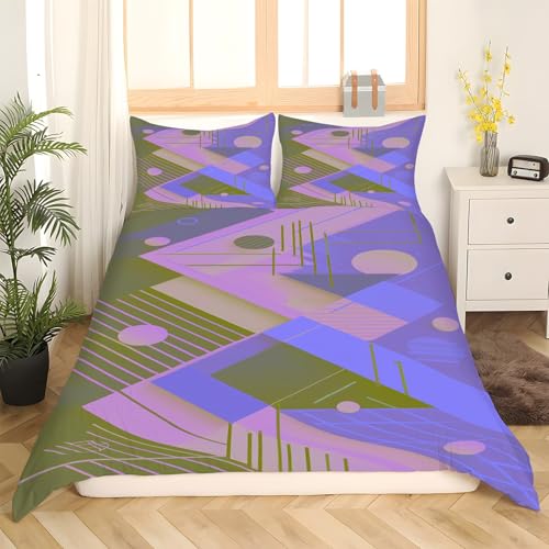 Housse de couette 240x260 anti-plis en microfibre avec fermeture éclair