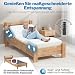 RehaSleep elektrischer Lattenrost Wolke10 120x200 – Schlafen wie auf Wolken durch 55 Flexible Tellermodule – Perfekte Rücken & Beinposition – Lattenrost elektrisch verstellbar Made in Germany