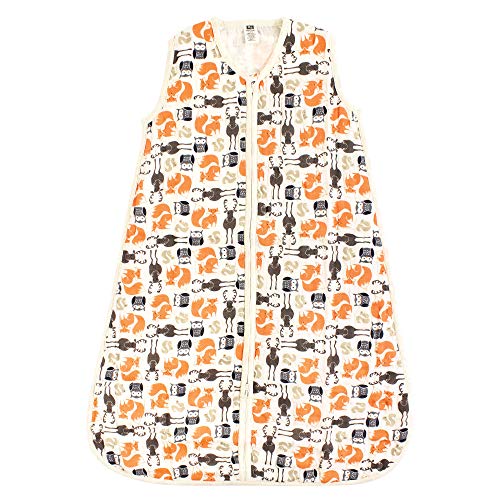 Image of Hudson Baby Unisex Baby Muslin Cotton Sleeveless Wearable Sleeping Bag, Sack, Blanket, Forest, 18-24 Months