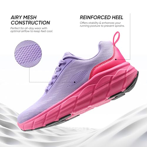 Women's Road Running Shoes Lightweight Breathable Athletic Sneakers Gym Cross Trainer Walking Shoes3