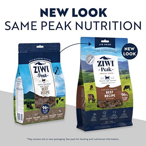 Ziwi Peak Air-Dried Cat Food – All Natural, High Protein, Grain Free & Limited Ingredient With Superfoods (Beef, 14 Oz) #TOP1