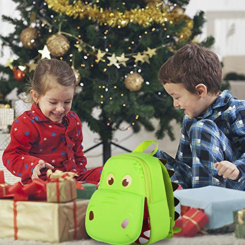 OFUN Dinosaur Backpack for Toddler, 13'' Backpack for Boys Kindergarten - Christmas/ Birthday Gifts for Boys and Girls
