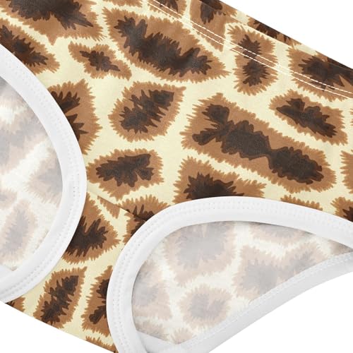 Little Girl Underwear Toddler Panties Kids Undies Giraffe Print Soft Cotton Briefs 2T-8Y4