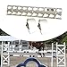 Menolana 2Pcs Keyhole Tracks with Jump Cup, Jumping Cup Holder Replacement Decor, Jumping Cup Support for Outdoor Activities Competition Hobby Horse Jumper Equestrian Activities