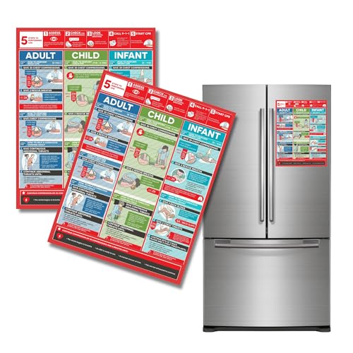 Imán decorativo CPR para refrigerador, 2 unidades