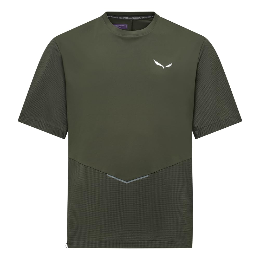 Salewa PEDROC Dry HYB T-Shirt M, L, Dark Olive