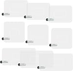 9 Pcs 3 Sizes Windshield Dash Cam Adhesive Pad Dashcam Stickers Shield Electrostatic Film Static Mounting Tape Holder Double-Sided