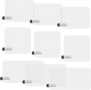 9 Pcs 3 Sizes Windshield Dash Cam Adhesive Pad Dashcam Stickers Shield Electrostatic Film Static Mounting Tape Holder Double-Sided