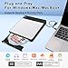 NOLYTH External CD/DVD Drive for Laptop: Burn DVDs and CDs for Files Data Backup Support M-Discs - Plug & Play for Mac Windows - Portable High-Speed with SD/TF/2 USB Ports