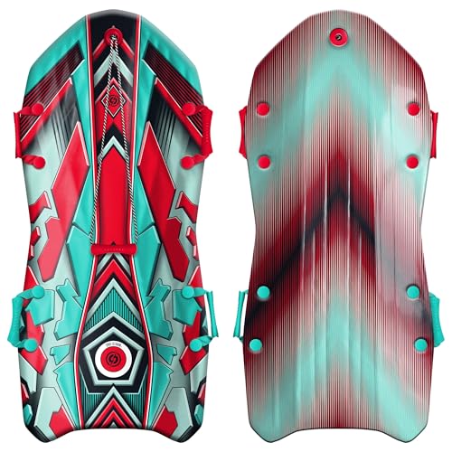 Sno-Storm Premium Foam Sno-Storm Snow Sled | Superior Foam Recreational Snow sled | Tow Rope and Handles | Sized for Youth and Adults | Contoured Deck Design | 50in-127cm Design Length