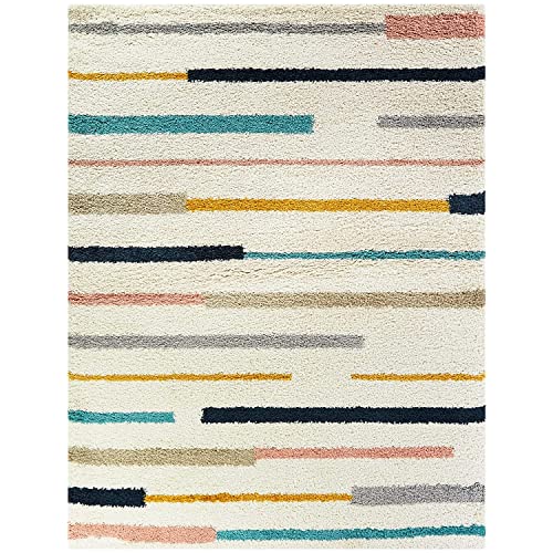 Image of Modern Soft 3D Shaggy Fur Carpets for Living Room Thick Fluffy Rugs for Bedroom, 7x10 feet, Multi Color