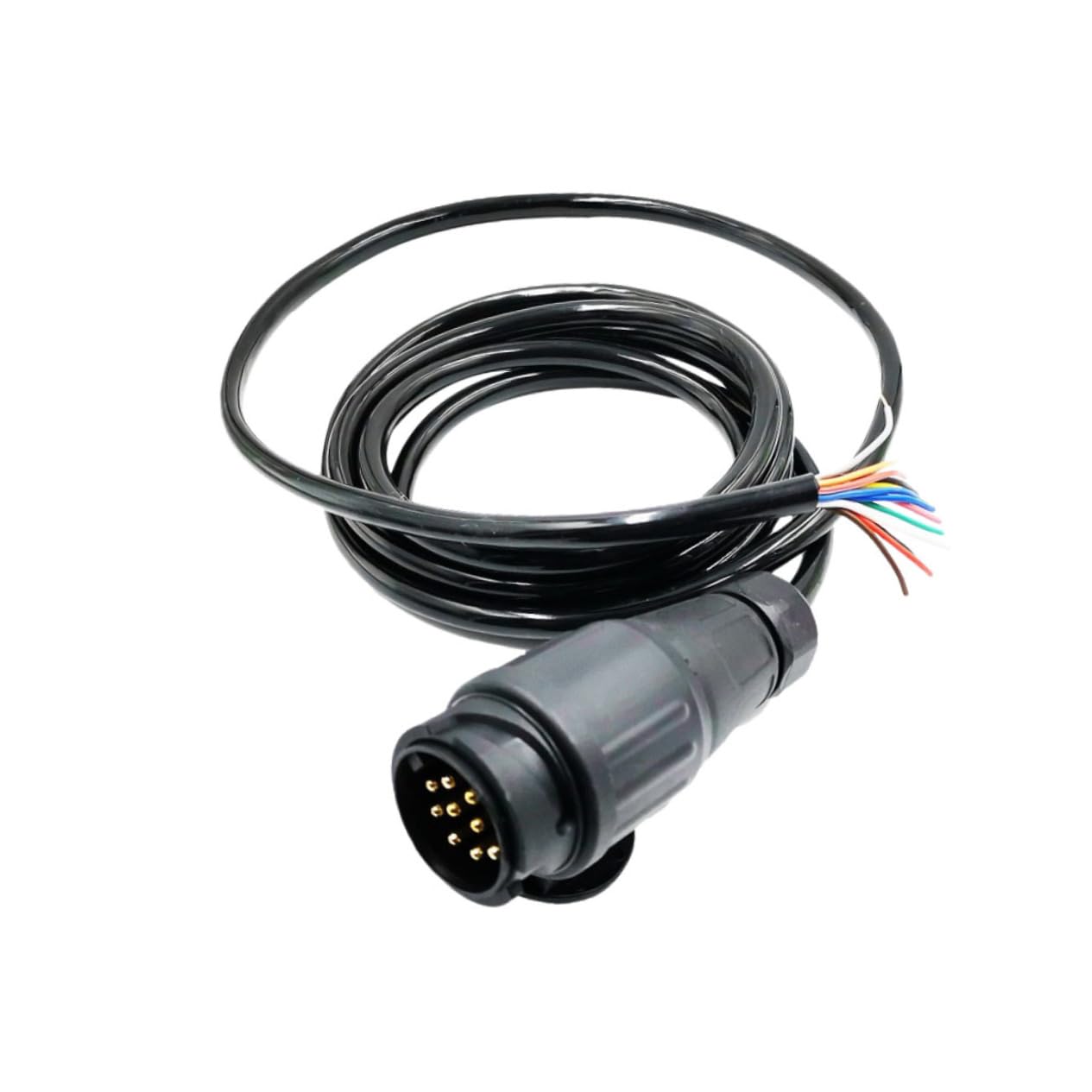 Conector de Enchufe para Coche de 13 Pines a 7 Pines Negro