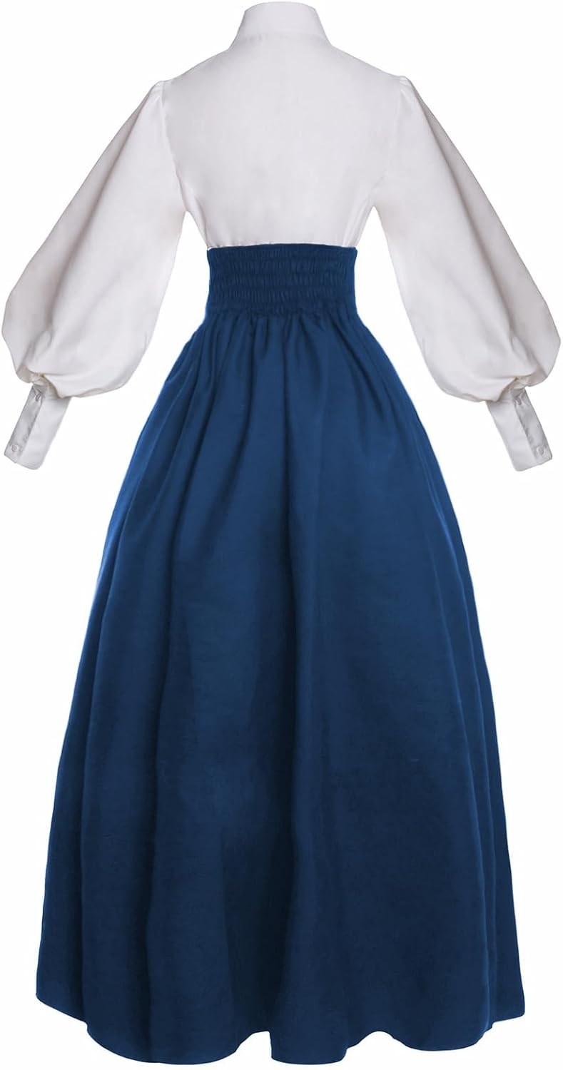 Vintage Victorian Dress Edwardian Medieval Renaissance Costume Women - Image 3