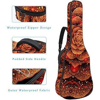 Housse pour guitare acoustique Arabesque 1 cm d’épaisseur rembourrée étanche Housse de transport pour guitare acoustique… - Les Beatles, Paul McCartney, John Lennon, RIngo Starr, George Harrison Housse pour guitare acoustique Arabesque 1 cm d'épaisseur rembourrée étanche Housse de transport pour guitare acoustique… – Image 4