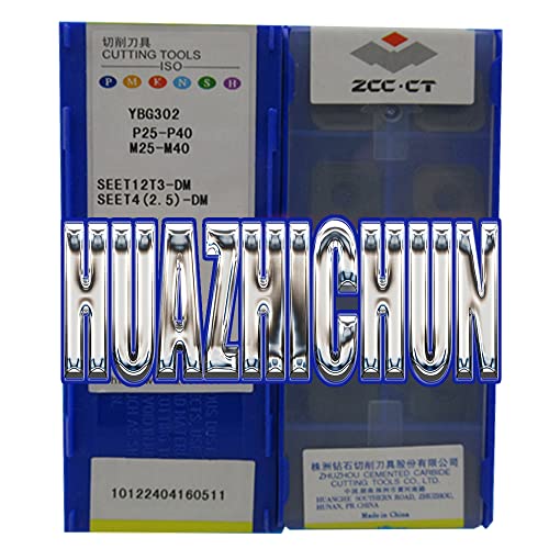 HUAZHICHUN YBG302 SEET12T3-DM Carbide Inserts Cutters Blade (YBG202 SEET12T3-DM)