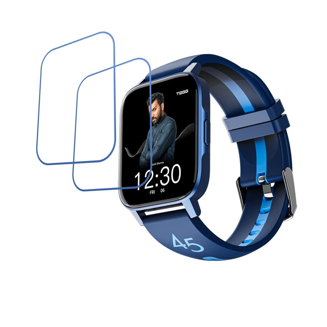 DVTECH� (Pack of 02 Best Fit Smartwatch screen protector for Tagg Verve NEO Hitman Edition (Not a Tempered glass)