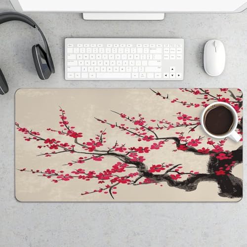 Mouse Pad Grande Floral Japonés 60 x 30 cm Goma Antideslizante miniatura 5