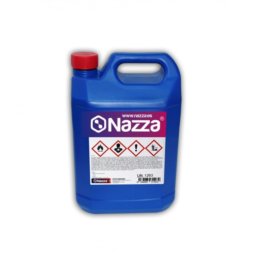 Tolueno Nazza | Disolvente transparente para barnices, pinturas y esmaltes | Envase de Plástico de 5 Litros