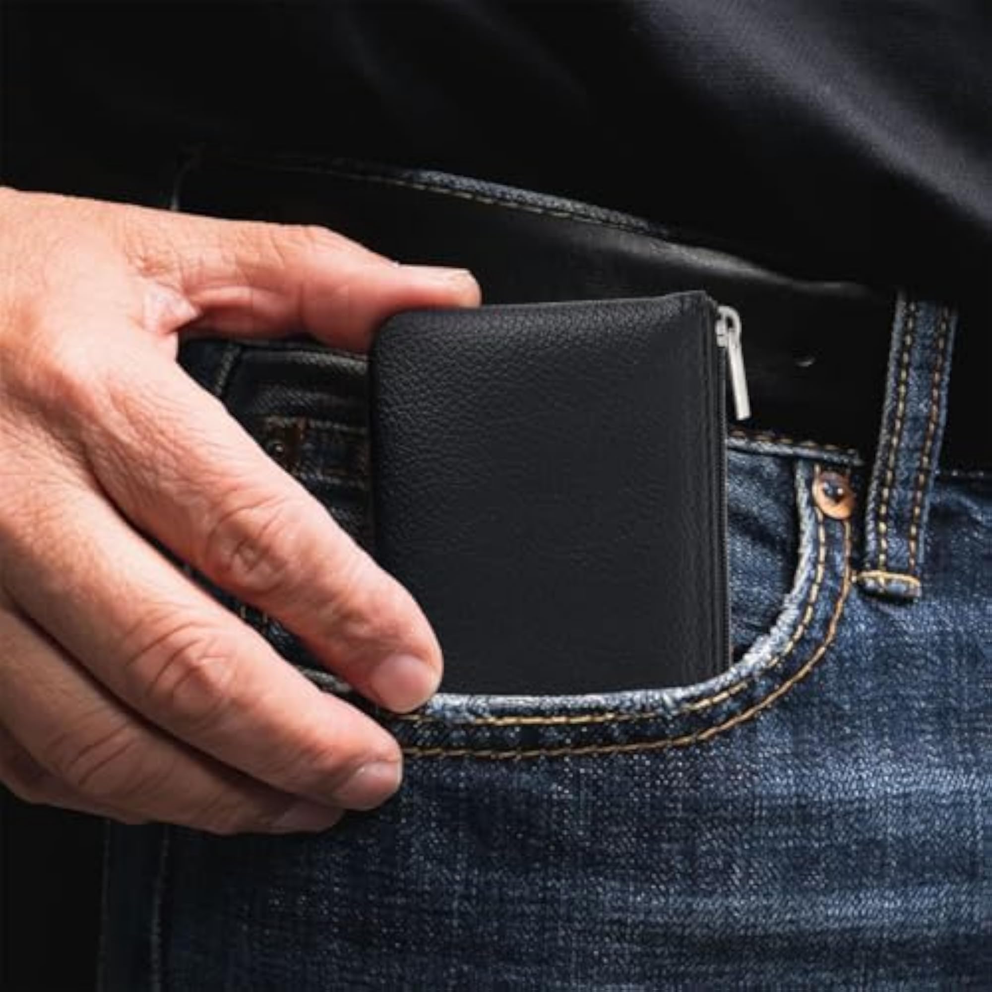 Portable PU Leather Coin Purse with Zipper