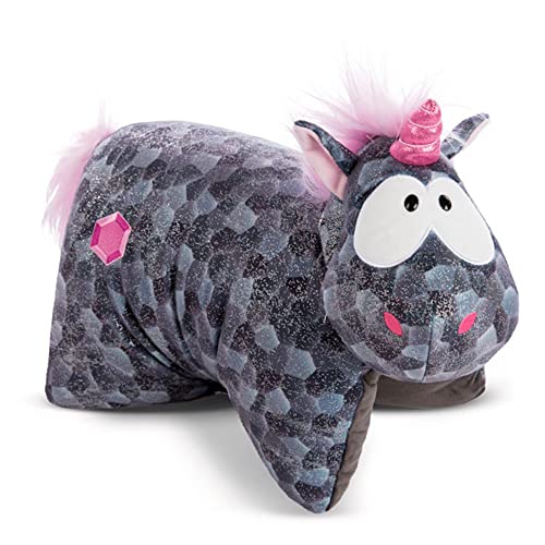 NICI 47654 Kuscheltierkissen Einhorn Diamond Dust 40x30cm Plüsch glitzernd, Grau
