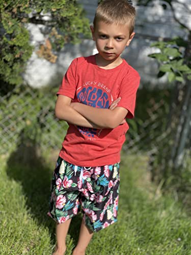 Kids Floral Swim Trunks Boys Hawaiian Swimming Wear Size 13-14 Swim Shorts #TOP2