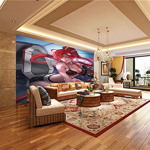 Papier peint autocollant 3D pour rénover facilement une chambre avec un poster mural rouge