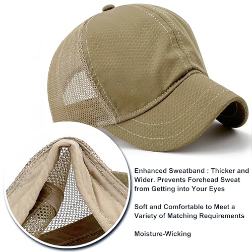 Gorra de béisbol con visera corta de malla miniatura 6