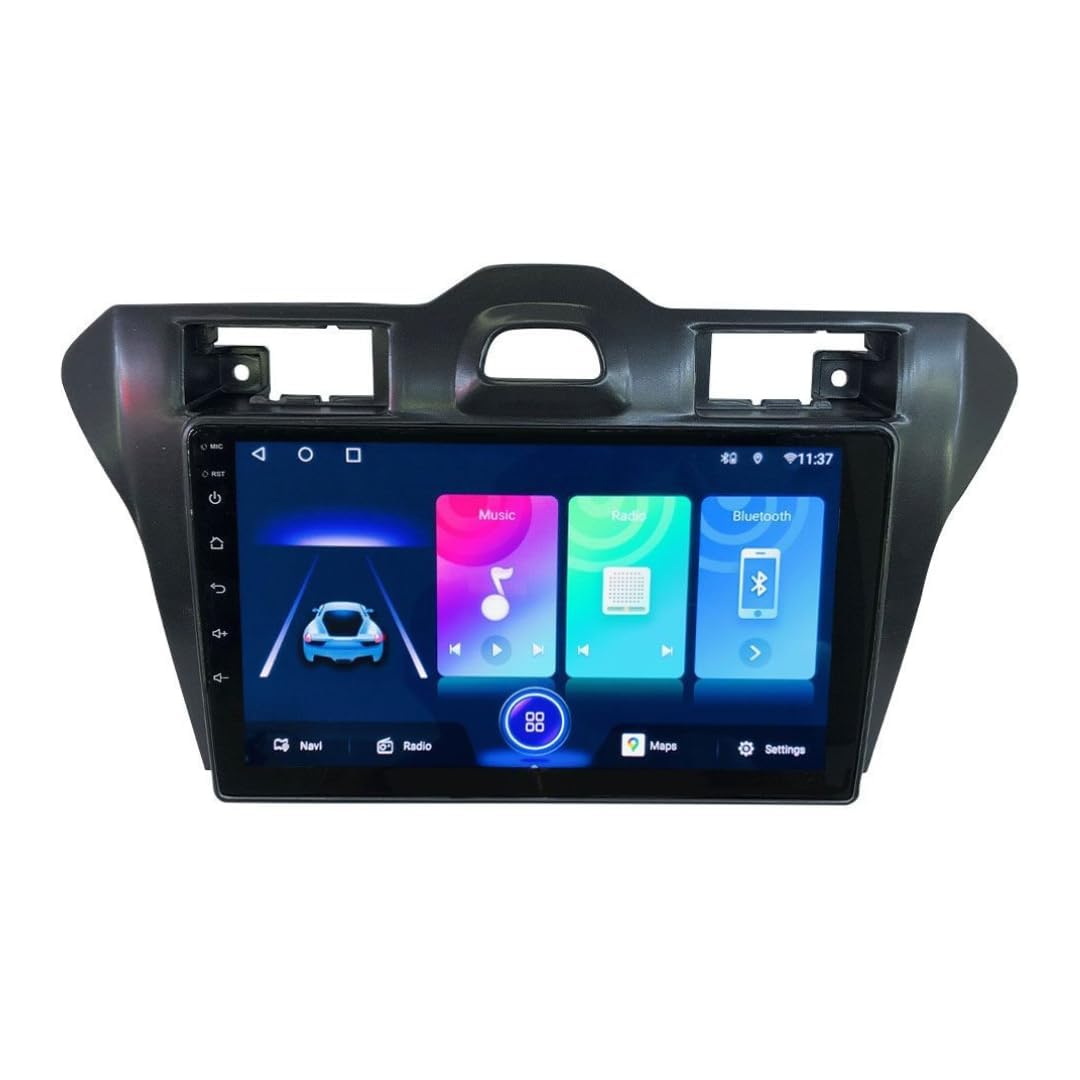 modorwy original 9inch hd qled car android stereo | 2gb ram & 32gb rom | os 13 double din car multimedia player | incl. ahd rear camera & frame compatible with ford figo old - 1 year warranty