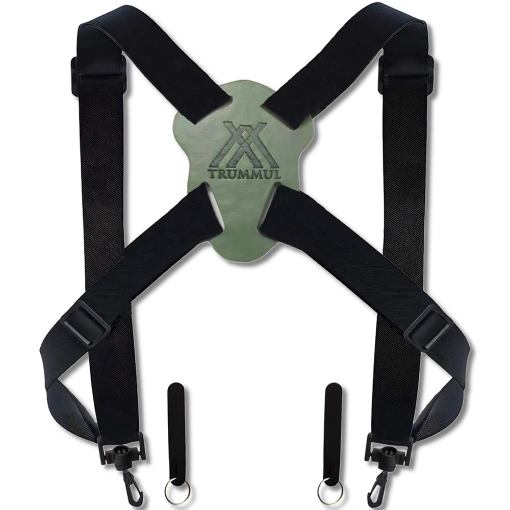 MUBIAO Binocular Harness Strap Best Chest Harness Strap for Hunters Photographers and Golfers (Emerald)