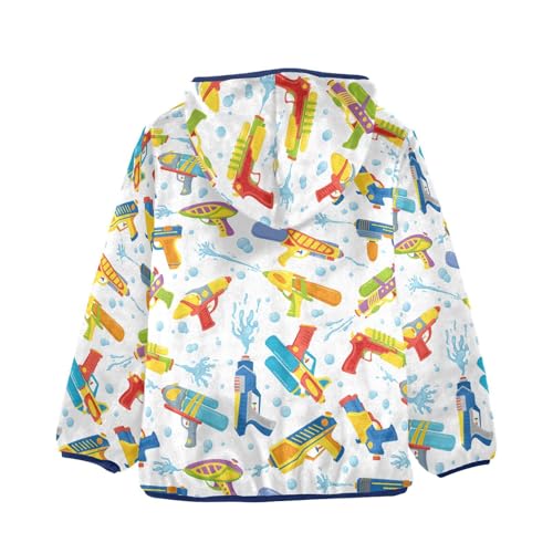 Water Guns Girls Fleece Jacket Girls Fall Jacket Girls Zip Up Hoodie Girls Sherpa Jacket 2-10T2