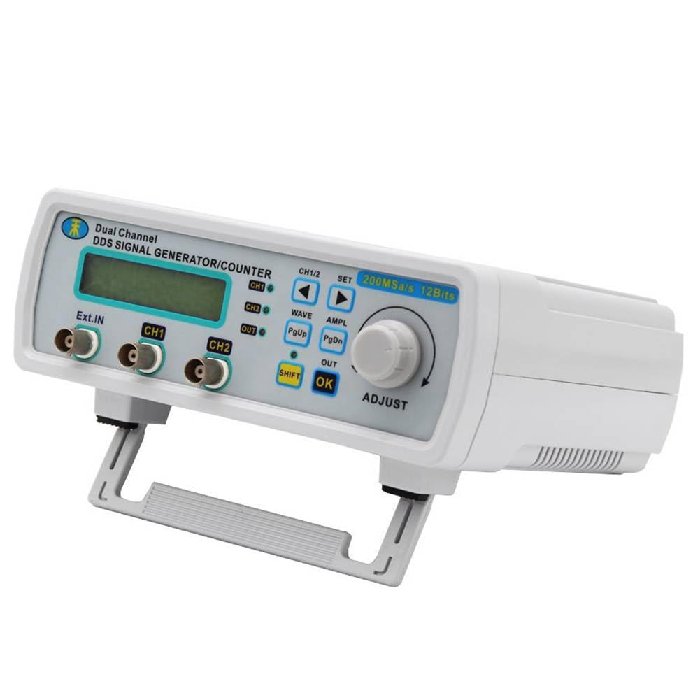 Générateur de Signaux Numériques MHS5200A DDS, Fréquencemètre Double Canal, Impulsions de Forme d'onde Arbitraire, Prise UE, 0-25 MHz
