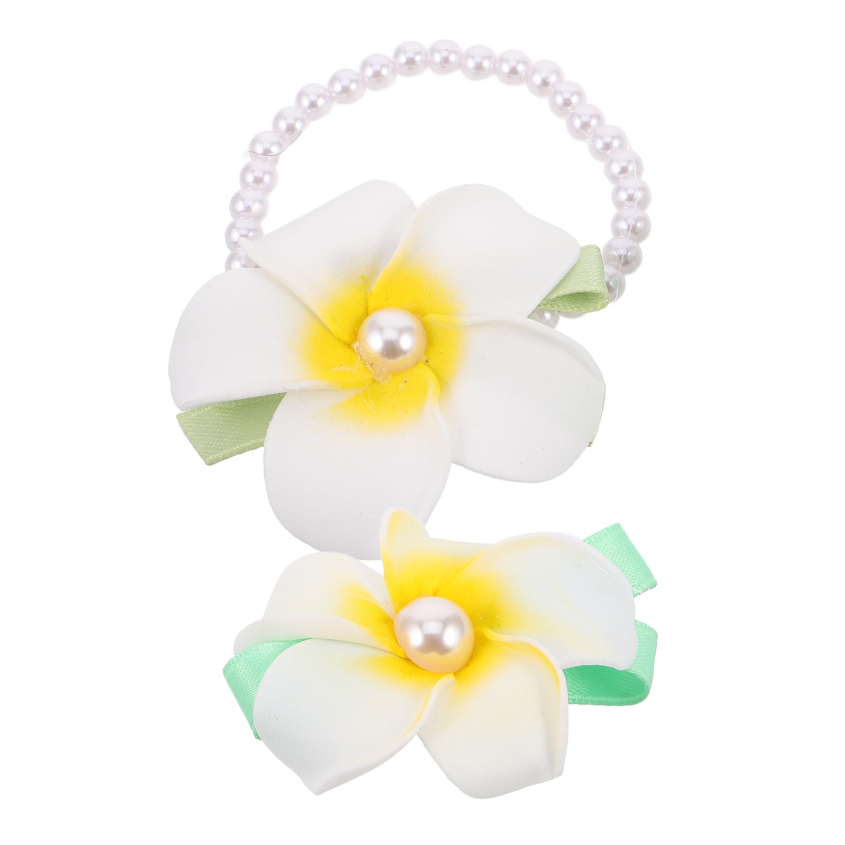 Lot de 2 Pinces Fleurs Cheveux Femmes Style Hawaïen