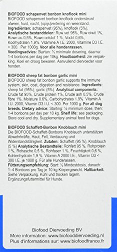 Biofood Schaffett Knoblauch - 80 Stück - Mini