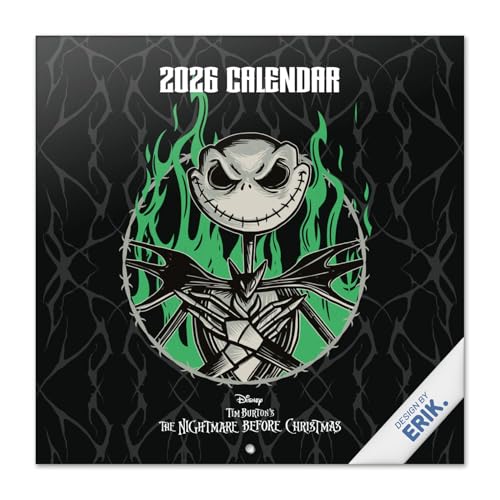 Grupo Erik Wall Calendar 2026 - Disney The Nightmare Before Christmas Calendar 2026 | Square 30 x 30 cm - 12 x 12 in Wall Planner, Family Planner Month To View | The Nightmare Before Christmas Gifts