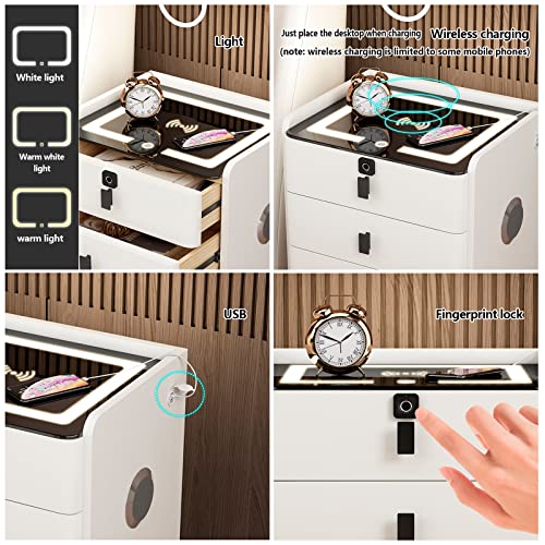 Table Basse Intelligente avec Éclairage LED et Ports USB - 6