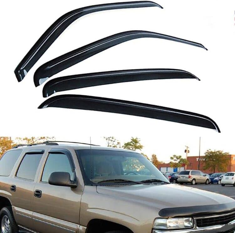 Window visors for Tahoe/Yukon/Escalade outside mount (4pcs) smoke