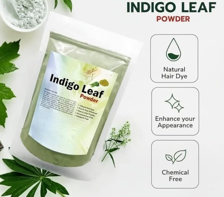 Indigo Leaf Powder For Hair (100 Grams) (Pack of 1)